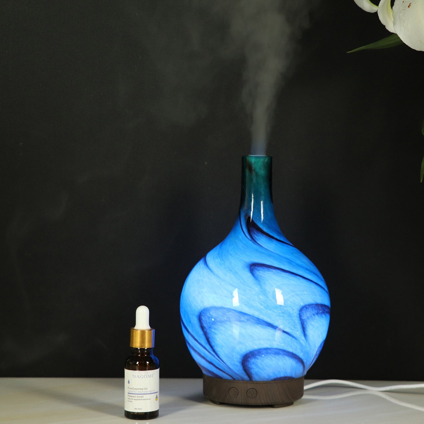 Ink painting ceramic ultrasonic aroma diffuser