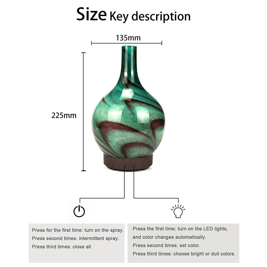 Ink painting ceramic ultrasonic aroma diffuser